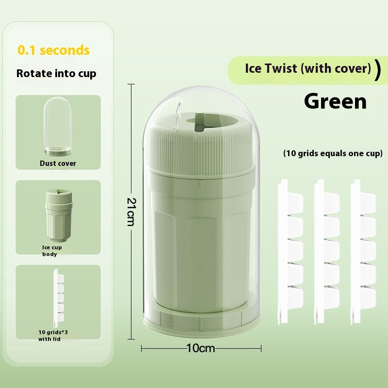 Twisting Ice Cup Rotating Release Ice Cube Trays Rotation With Cover Ice Block Mold For Freezer Home Refrigerator Storage - Erre