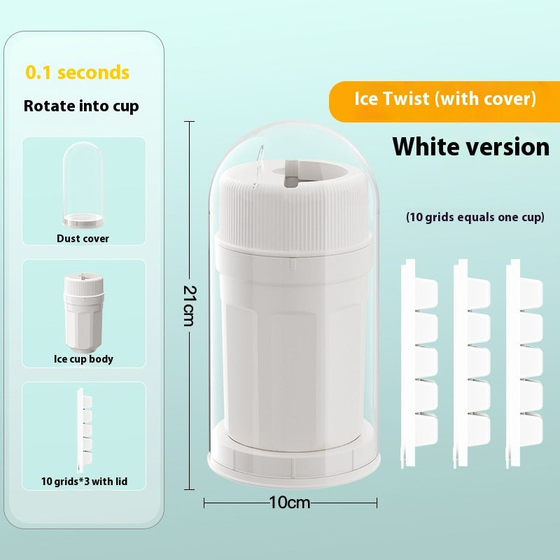 Twisting Ice Cup Rotating Release Ice Cube Trays Rotation With Cover Ice Block Mold For Freezer Home Refrigerator Storage - Erre